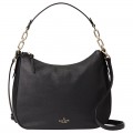 KATE SPADE WKRU4138 MULBERRY STREET HOBO WITH LONG STRAP - BLACK - ONE SIZE