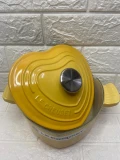 Le Creuset Cast Iron Heart Cocotte - Honey - 20cm