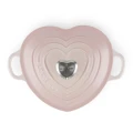 Le Creuset Cast Iron Heart Cocotte - Shell Pink / Heart Knob - 20cm