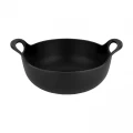 Le Creuset Cast Iron Balti Dish - Matte Black - 24cm