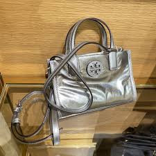 Tory Burch Elle Tote Crossbody - Silver - Mini/149895