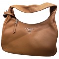 PRADA 1BC134 VITELLO PHENIX WITH LONG STRAP  - CARAMEL - MEDIUM