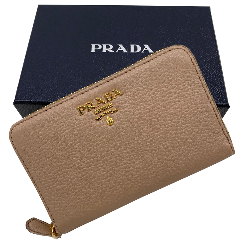 PRADA 1ML157 ZIP AROUND - CAMMEO - MEDIUM