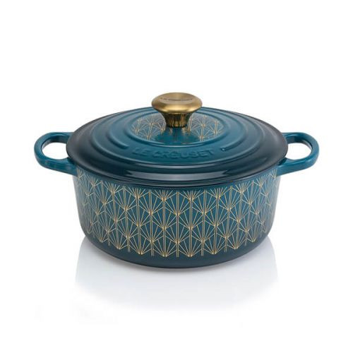 Le Creuset Signature Round Casserole Soiree - Deep Teal  - 24cm