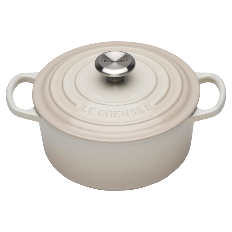 Le Creuset Signature Round Casserole - Meringue - 18cm