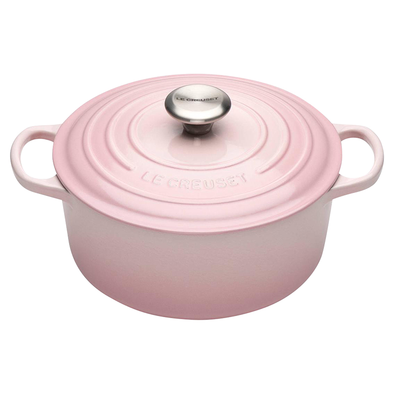 Le Creuset Signature Round Casserole - Shell Pink - 20cm