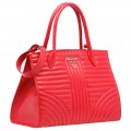 PRADA 1BA165 SATCHEL WITH LONG STRAP - ROSSA - MEDIUM