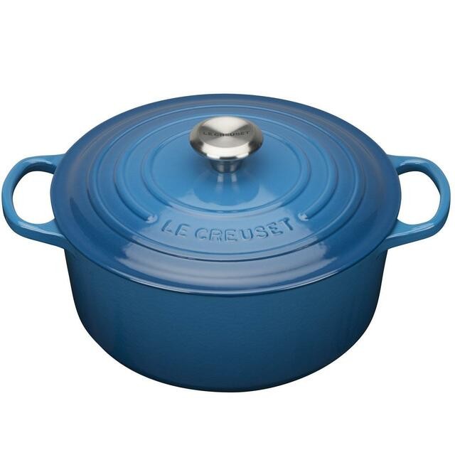 Le Creuset Classic Round Casserole - Marseille Blue - 26cm