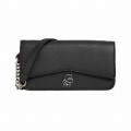 KARL LAGERFELD K/PEBBLE EVENING CLUTCH / CROSSBODY - BLACK - ONE SIZE