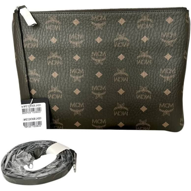 Mcm Pouch/Crossbody - Camo Green - Medium