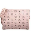 Mcm Pouch - Powder Pink - Medium With Long Strap