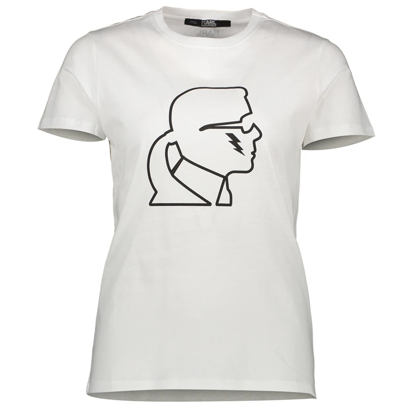 KARL LAGERFELD ATHLEISURE KAMEO TSHIRT 203W1711 - WHITE - SIZE M