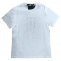 KARL LAGERFELD KOCKTAIL OVERSIZED TSHIRT 203W1727 - WHITE - SIZE S