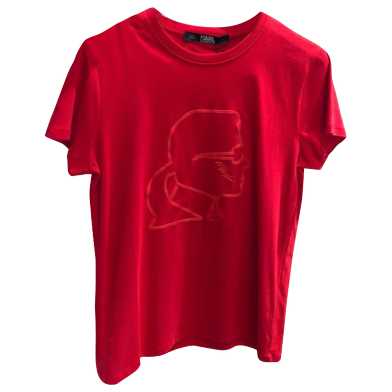 KARL LAGERFELD KAMEO EMBOSSED TSHIRT 203W1717