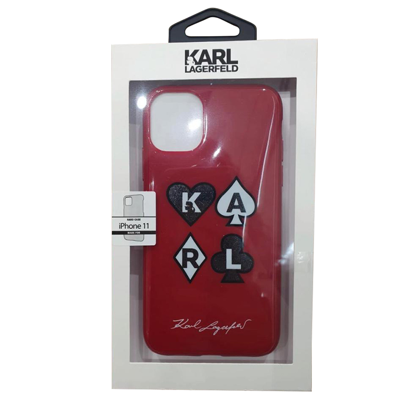 KARL LAGERFELD KARDS IPHONE CASE CG200061 - RED - IPHONE 11