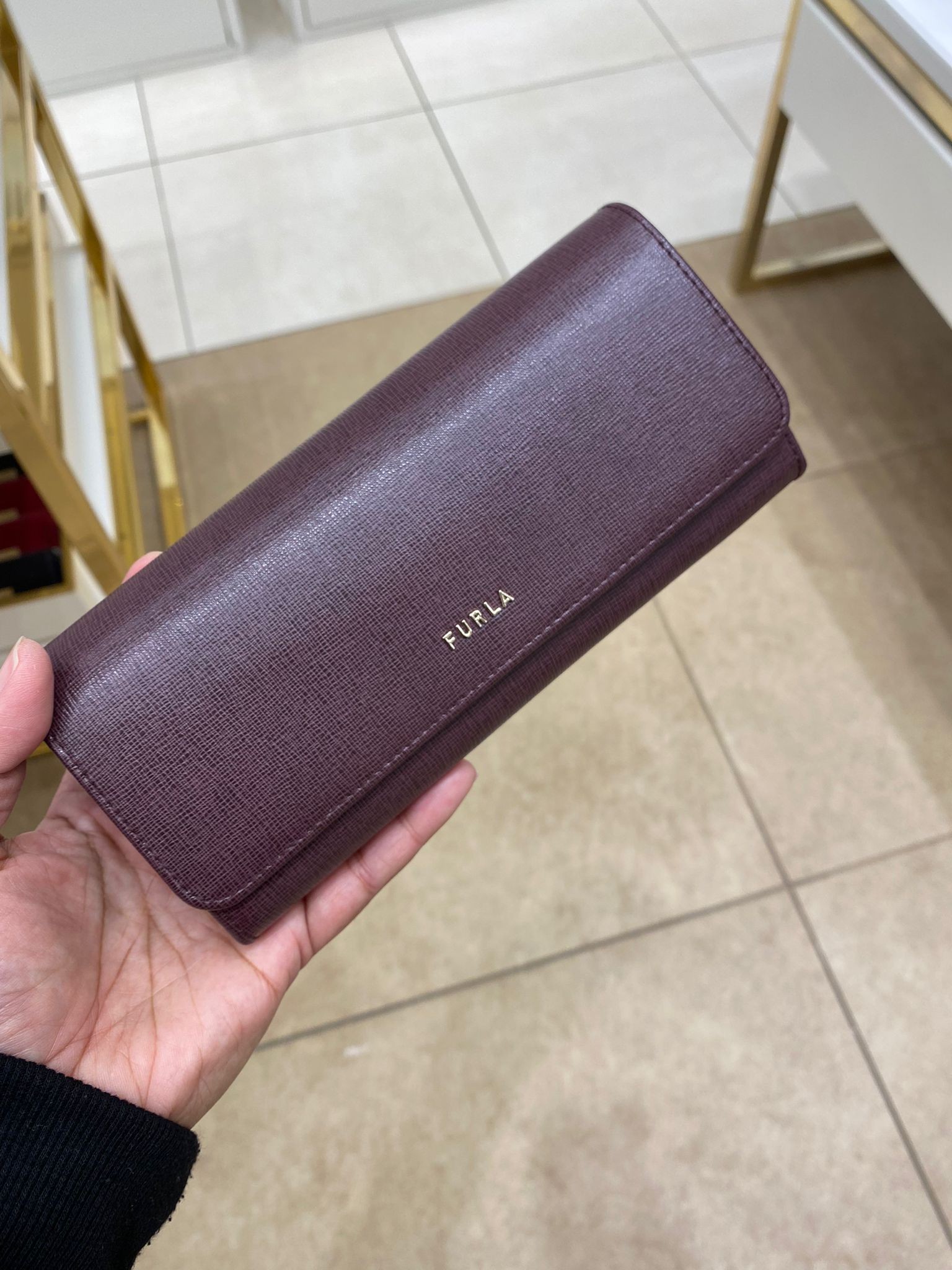 Furla Classic Xl Zip Around - Bordeaux - Long