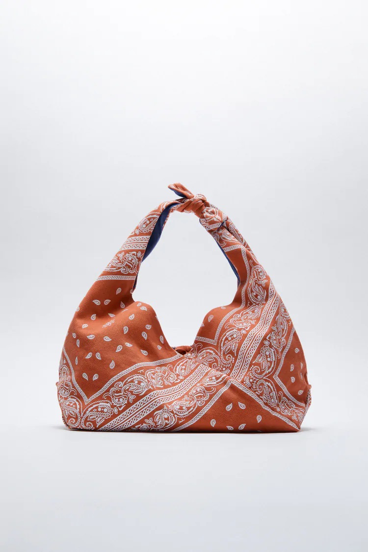 ZARA SHOULDER BAG/TOTE - ORANGE - 25 X 49 X 15 CM