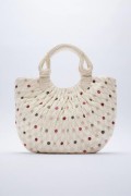 ZARA SHOULDER BAG/TOTE - POLKODOT - 30 X 40 X 2 CM