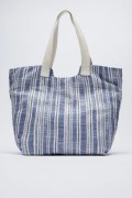 ZARA SHOULDER BAG/TOTE - BLUE - 40 X 57 X 13.5 CM