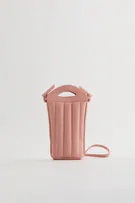 ZARA QUILTED CROSSBODY MOBILE PHONE BAG - PINK - ONE SIZE