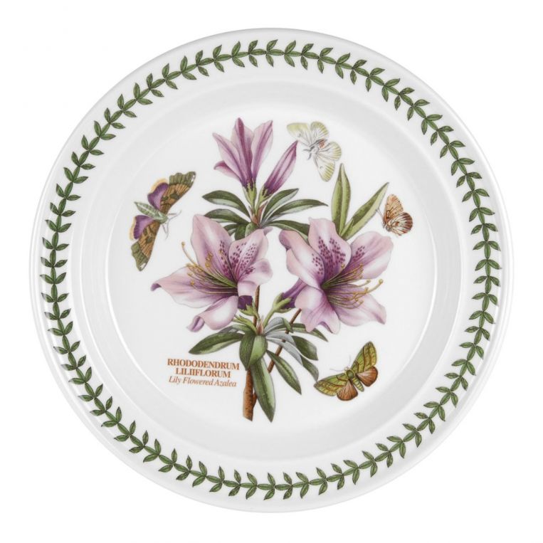 Portmeirion Botanic Garden Dinner Plate Seconds 10 Inch - Lily Flowered Azalea