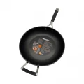 Le Creuset TNS Deep Frying Pan NS with Helper Handle - Black - 28cm