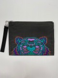 KENZO POUCH - ANTHRACITE - LARGE