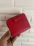 FURLA GLENDA ZIP AROUND 3D BOW PURSE - KISS/ RED - SMALL
