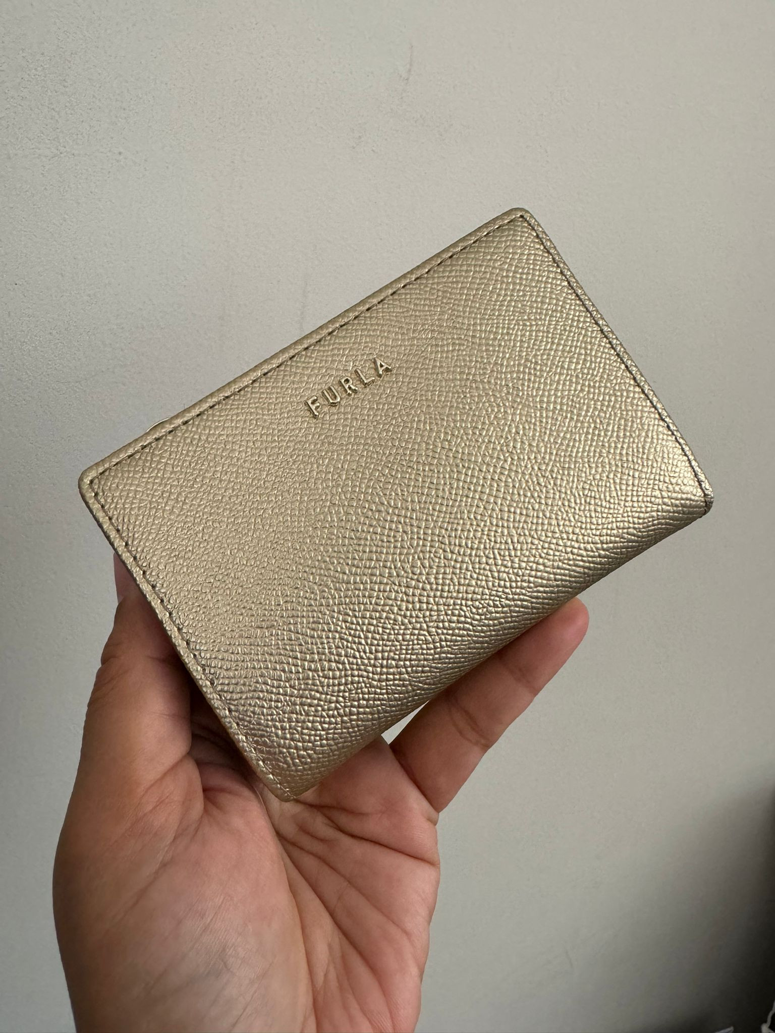 Furla Classic Bi-fold Purse - Gold - One Size