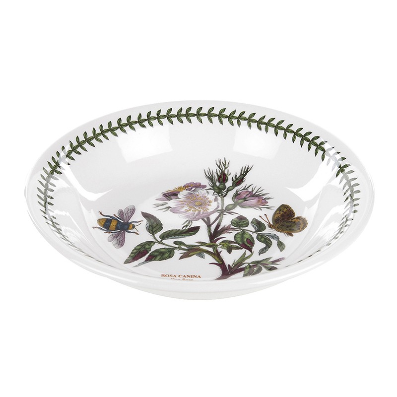 Portmeirion Botanic Garden Seconds Pasta Bowl - Dog Rose - 8 Inch/ 20cm