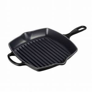 Le Creuset Signature Square Skillet Grill - Black - 26cm