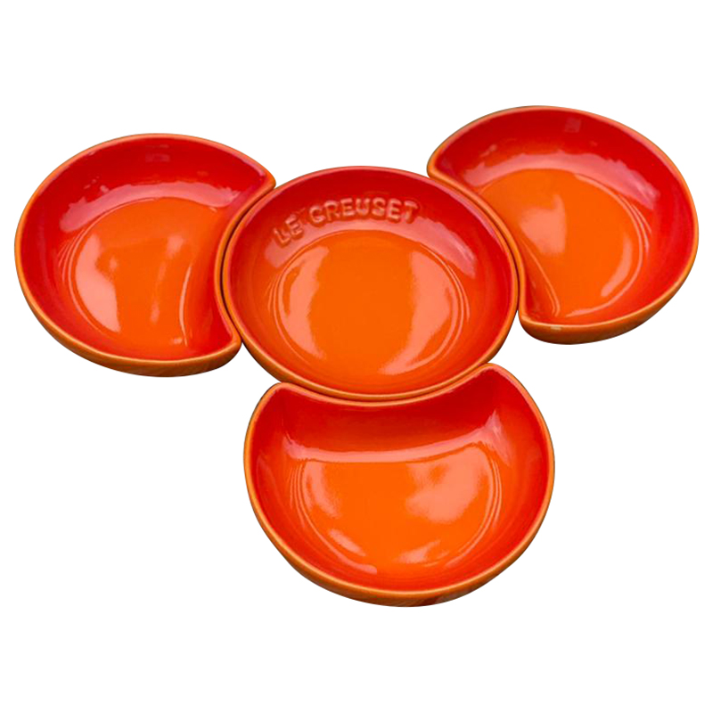 AzuraMart - LE CREUSET SET OF SAUCE DISHES - FLAME - One Size