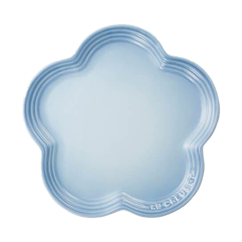 Le Creuset Flower Plate - Coastal Blue - 23cm