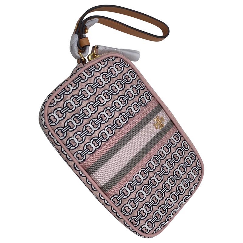 TORY BURCH GEMINI LINK CANVAS WRISLET - COASTAL PINK - ONE SIZE