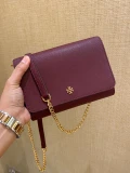 Tory Burch Emerson Chain Wallet / Crossbody - Claret - One Size