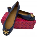 TORY BURCH EVERLY BALLET 60226 - ROYAL NAVY - SIZE US 7
