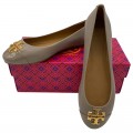TORY BURCH EVERLY BALLET 60226 - FRENCH GRAY - SIZE US 7.5