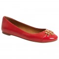 TORY BURCH EVERLY BALLET 60226 - BRILLIANT RED - SIZE US 8