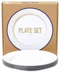 Falcon Plates set of 4 - White - 24 Cm