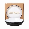 Falcon Deep Plates - Black - 22 cm set of 4