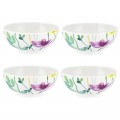 PORTMEIRION WATER GARDEN FOOTED BOWLS SET OF 4 - 15CM - WG67140-XL