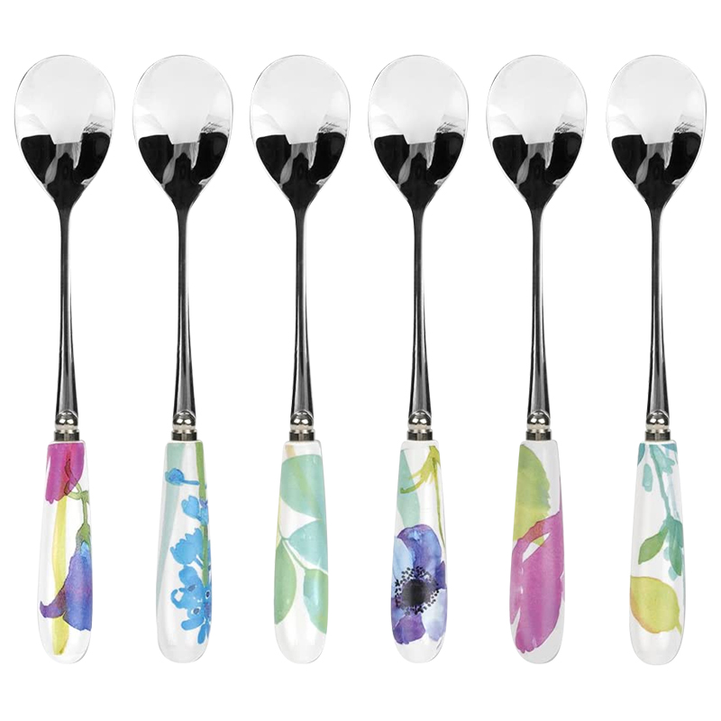 PORTMEIRION WATER GARDEN TEASPOONS 6 PCS - WATER GARDEN