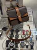 Michael Kors Greenwich Shoulder / Crossbody - Brown Multi - 35S5GGRC1B / 20 X 16 X 7 CM