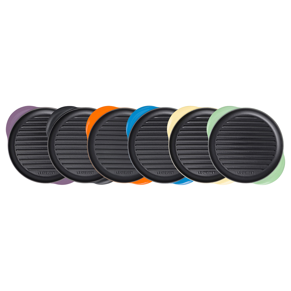 LE CREUSET CAST IRON ROUND GRILL
