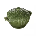 Staub Ceramic Artichoke Cocotte - Basil - 0.5QT / 12.8cm