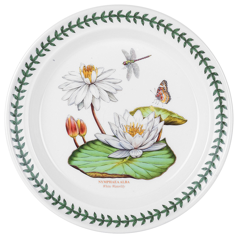 Portmeirion Exotic Botanic Garden Seconds Plate - White Waterlily - 7 Inch/ 18cm