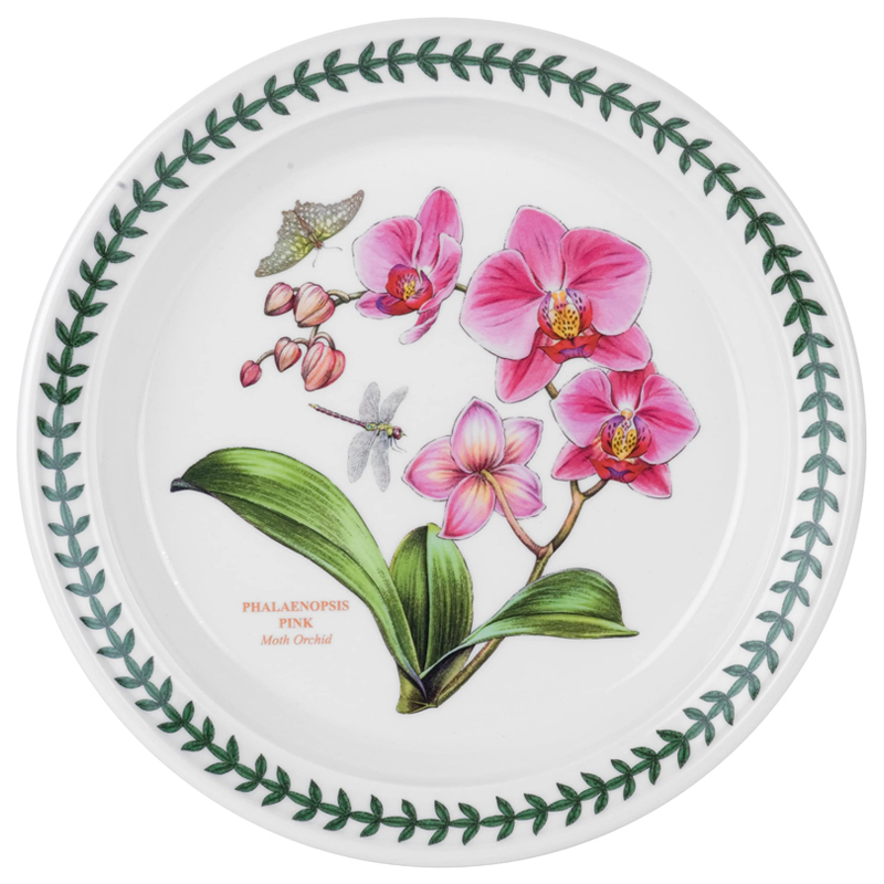 Portmeirion Exotic Botanic Garden Seconds Plate - Moth Orchid - 8 Inch/ 20cm