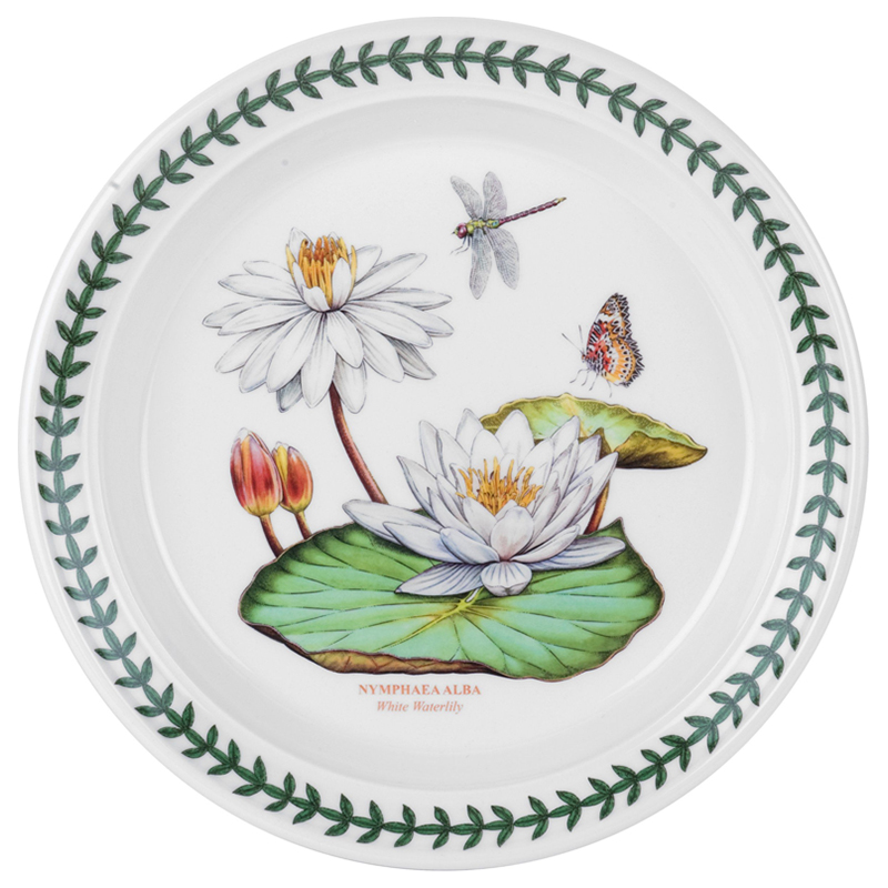 Portmeirion Exotic Botanic Garden Seconds Plate - White Waterlily - 7 Inch/ 18cm