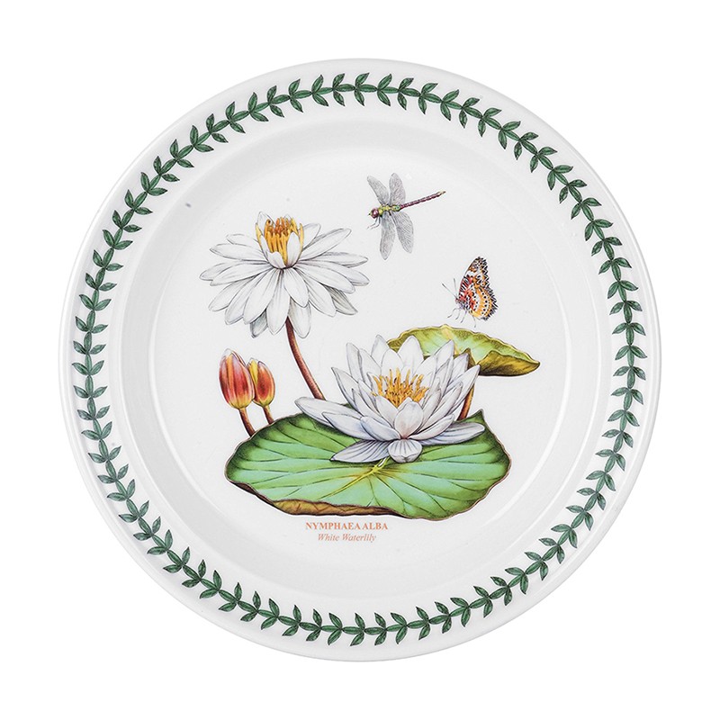 PORTMEIRION EXOTIC SECONDS PASTA BOWL - WHITE WATERLILY - 8 INCH/ 20CM