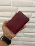 Longchamp Card Holder/Coin Purse - Maroon - One Size